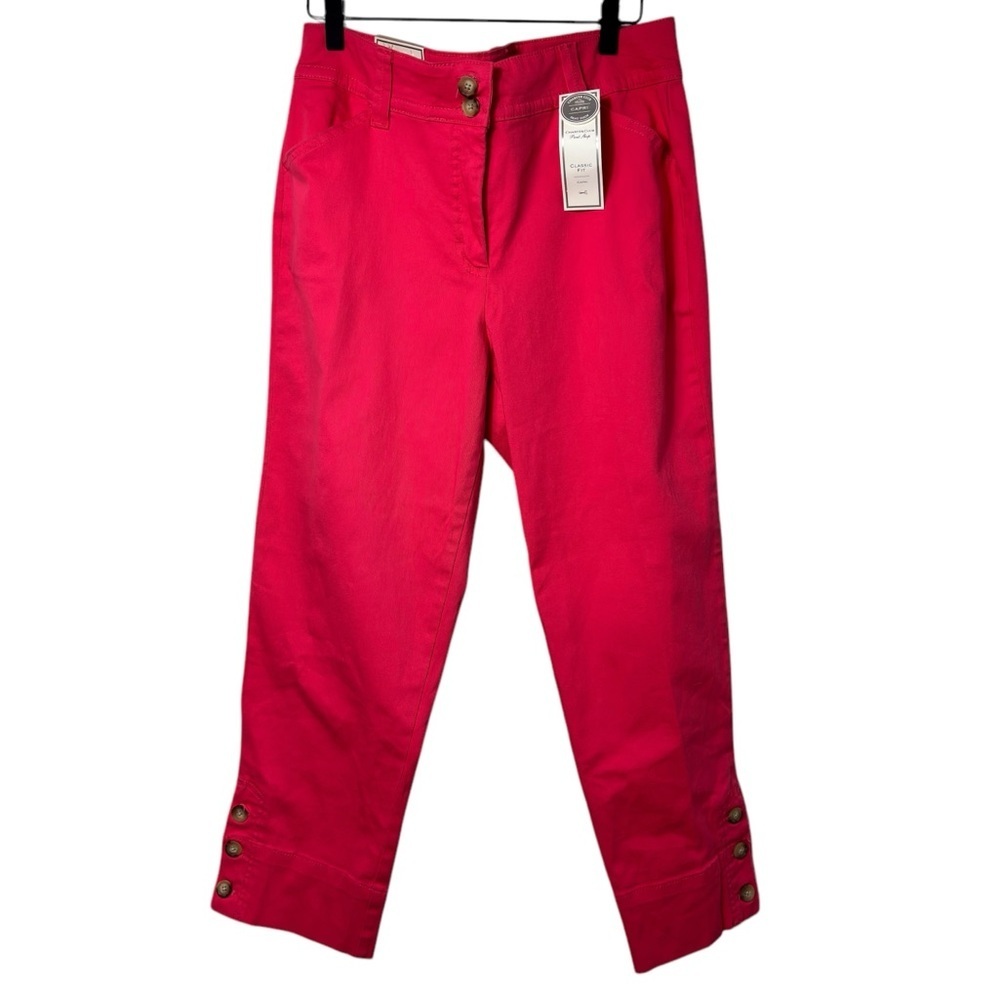 NEW Charter Club Classic Fit Pink Capris, size 12